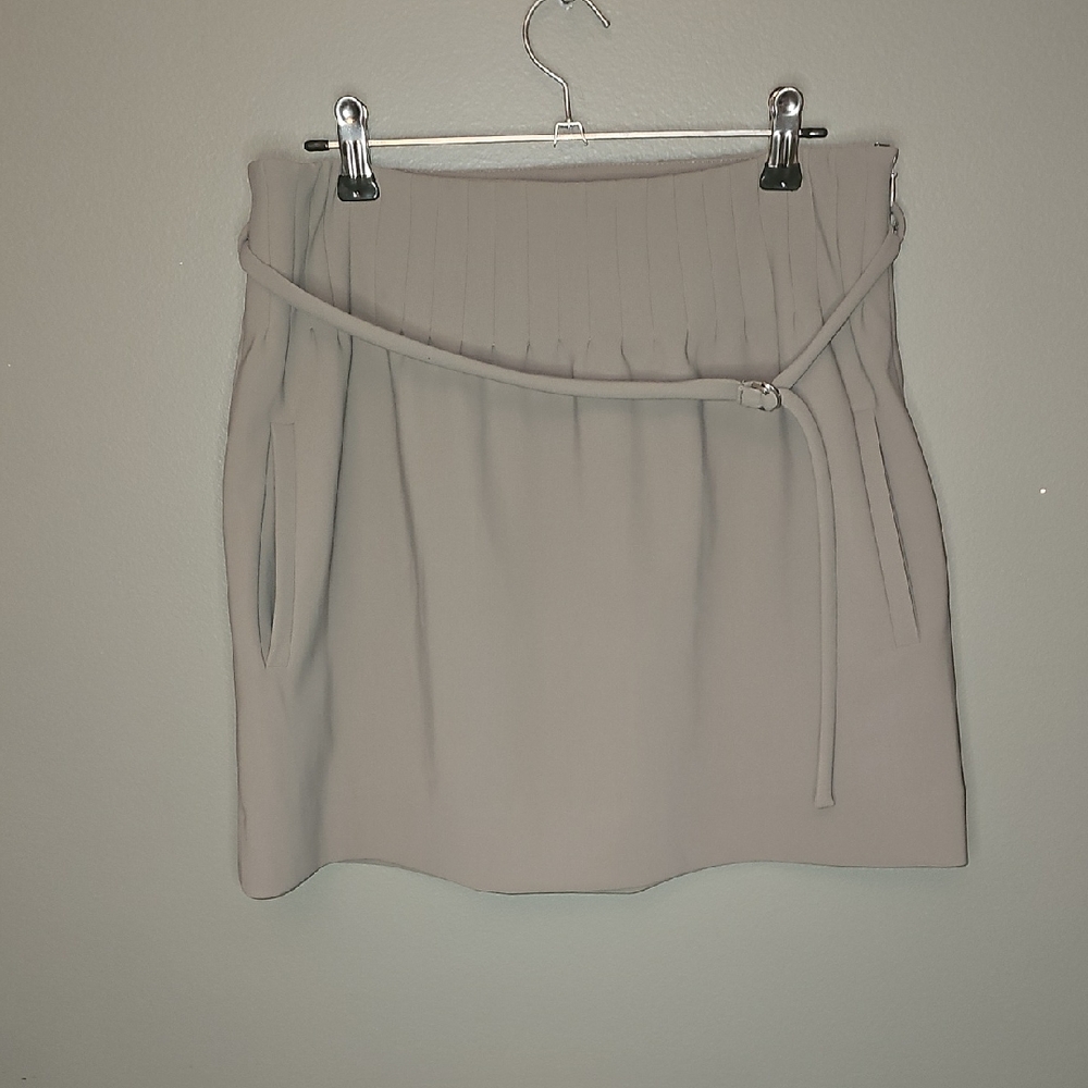 Diane Von Furstenberg Light Gray Mini Skirt